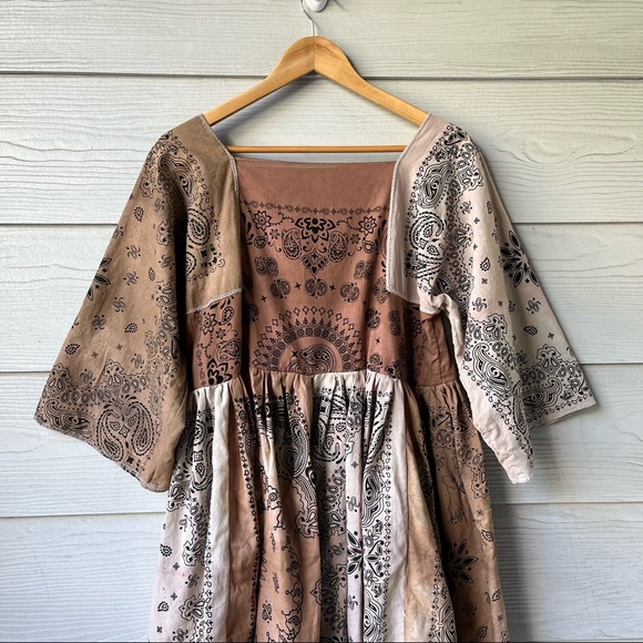 Handmade Bandana Dress SKU 7780 Muddy/Earthy - Picture 16 of 16